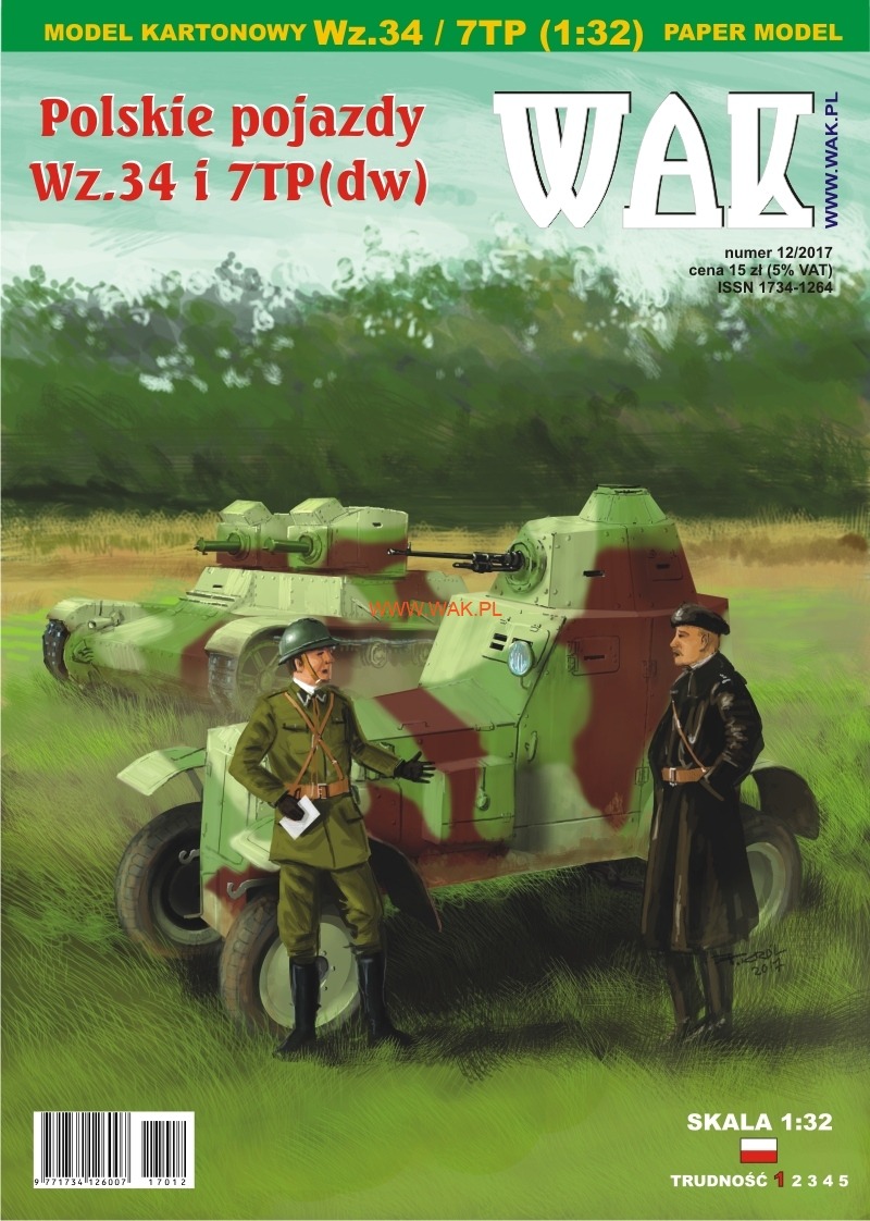 Papierový model - Obrnený automobil wz.34 a tank 7TP
