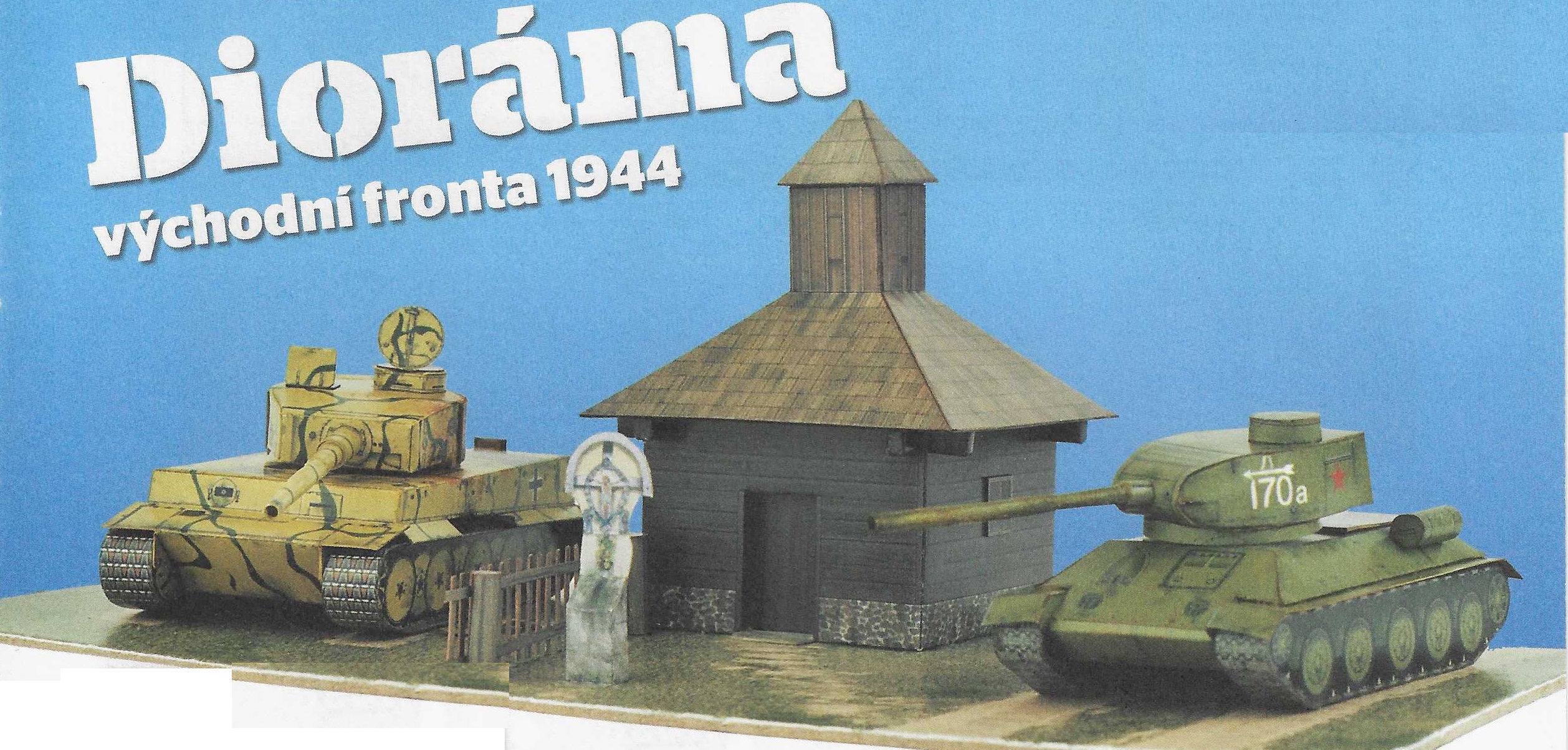 Papierový model Dioráma Východná fronta 1944