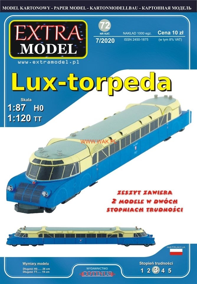 Papierový model - Luxtorpeda (dva modely)