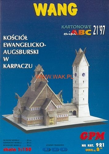Papierový model - Kostol Wang v Karpaczi