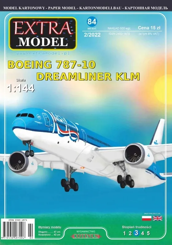 Papierový model - Boeing 787-10 Dreamliner "KLM"