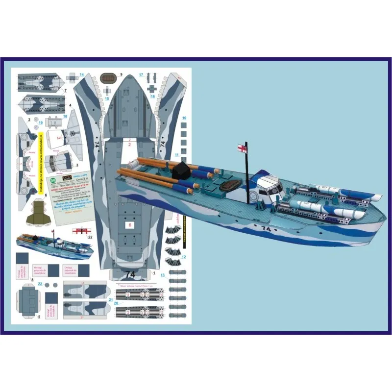 Papierový model - Torpédový čln