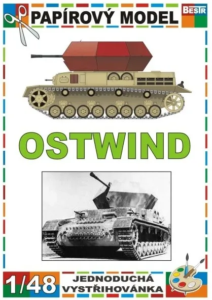 Papierový model - Kanón OSTWIND