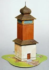 Papierový model - Zvonica z Oravy