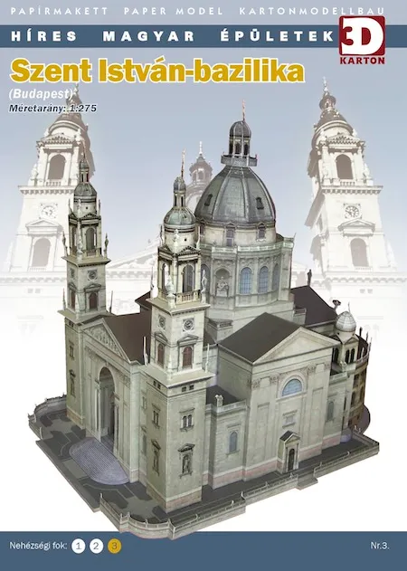 Papierový model - Budapešť - Bazilika sv. Štefana - Szent István-Bazilika