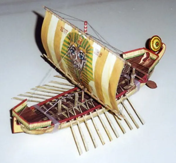 Papierový model Egyptská Loď Královna Hatšepsovet