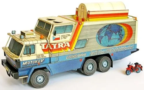 Papierový model Tatra 815 GTC  - „Tatra okolo sveta“