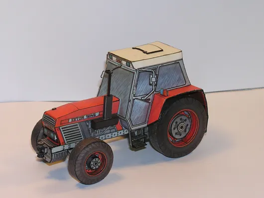 Papierový model Zetor 161 45 Turbo
