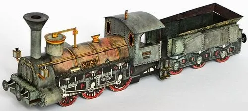 Papierový model - Parná lokomotíva 233.0