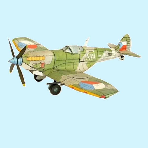 Papierový model Vickers Supermarine Spitfire L.F.Mk. IXE