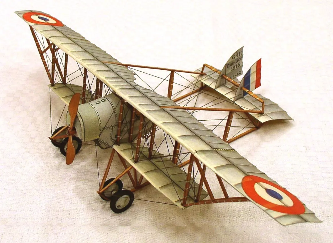 Papierový model Caudron G-III 1916