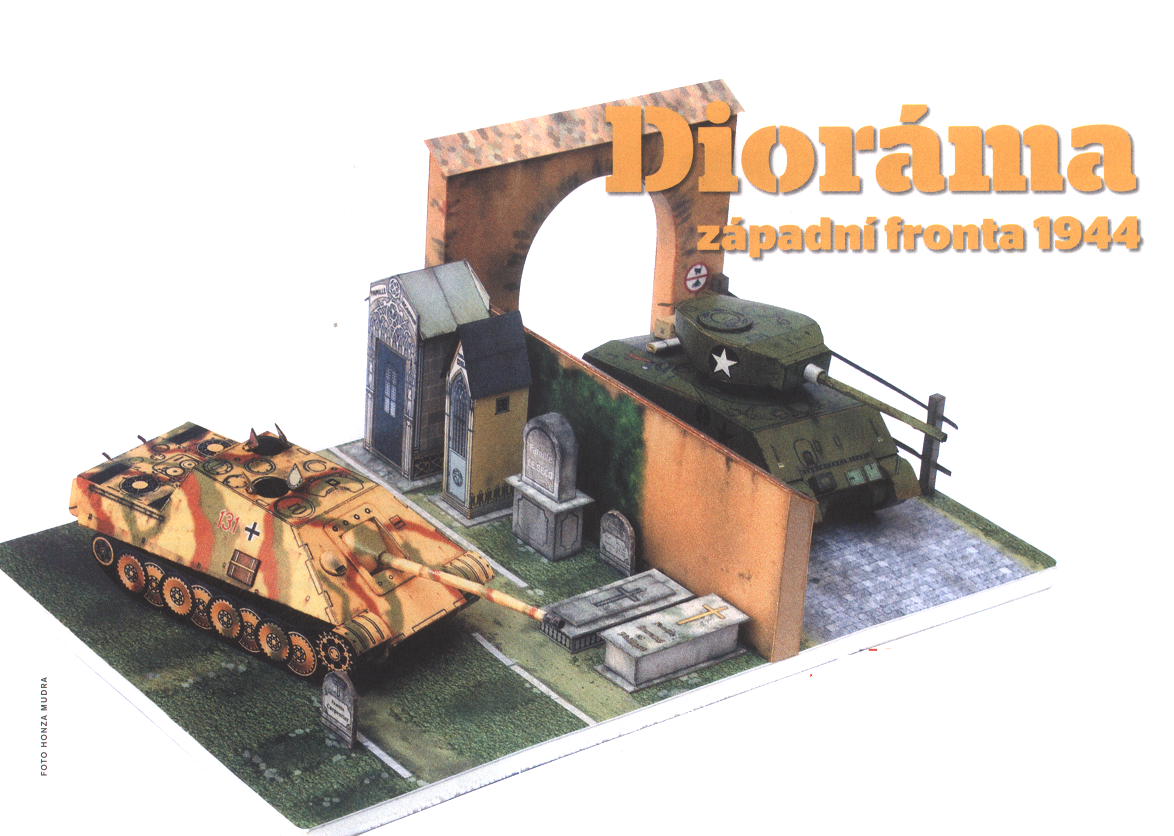 Papierový model Dioráma západná fronta 1944