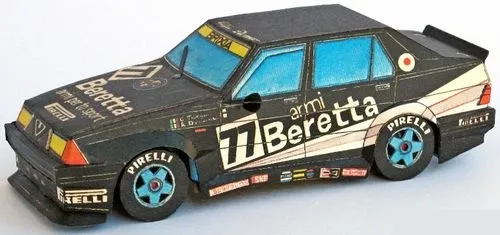 Papierový model Alfa romeo 75 Turbo