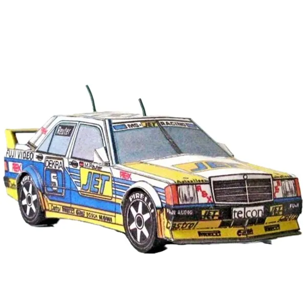 Papierový model Mercedes Benz 190 E 2.5-16 Evo 1 Team MS Jet Racing