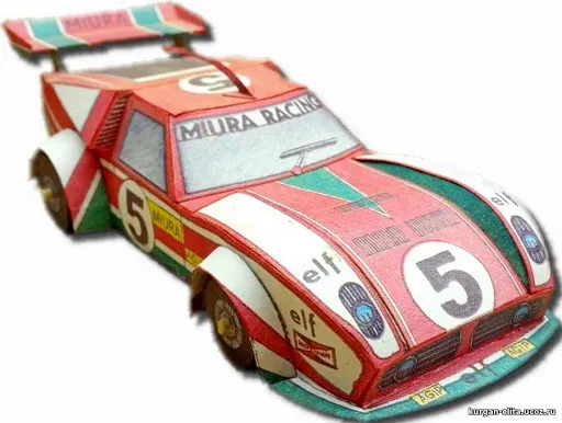 Papierový model Rallye ABC Epsilon Miura Racing 