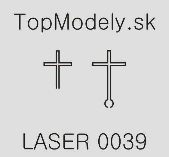 Laserom rezaný doplnok - Kríž k Rotunde z Holubic