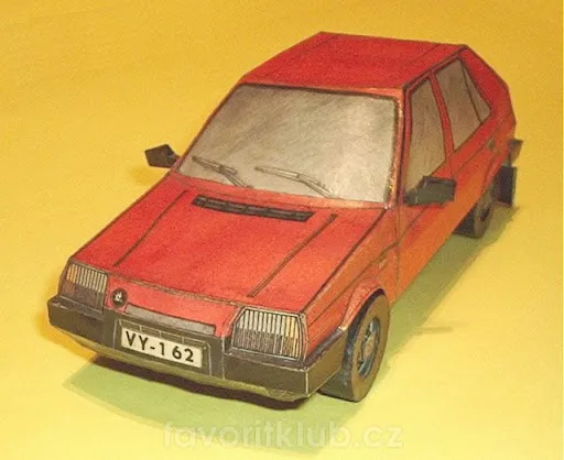 Papierový model Škoda Favorit 136L 