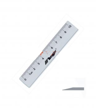 Leniar Hliníkové pravítko 10 cm