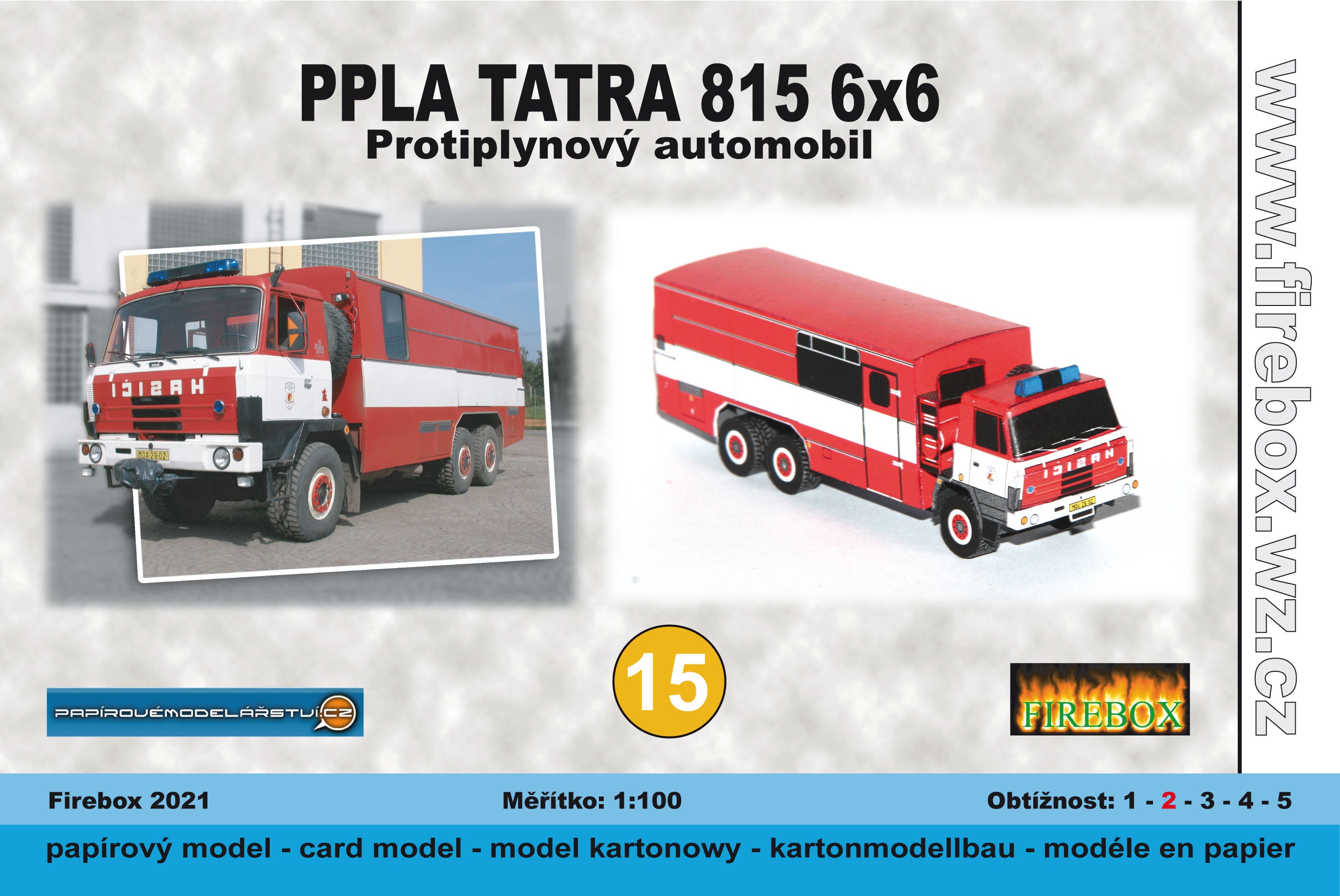Papierový model - PPLA TATRA 815 6x6