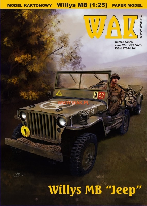 Papierový model - Jeep Willys MB