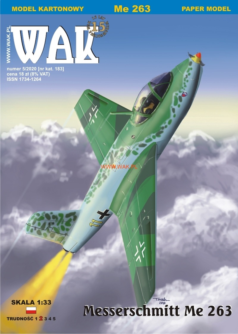 Papierový model - Messerschmitt Me 263