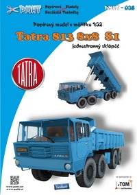 Papierový model - Tatra 813 8x8 S1 modrá