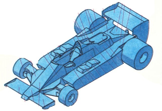 Papierový model  Formula F1 Lotus 79 JPS
