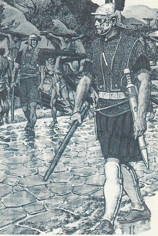 Papierový model Dioráma Postavičky vojakov - Spartakove povstanie