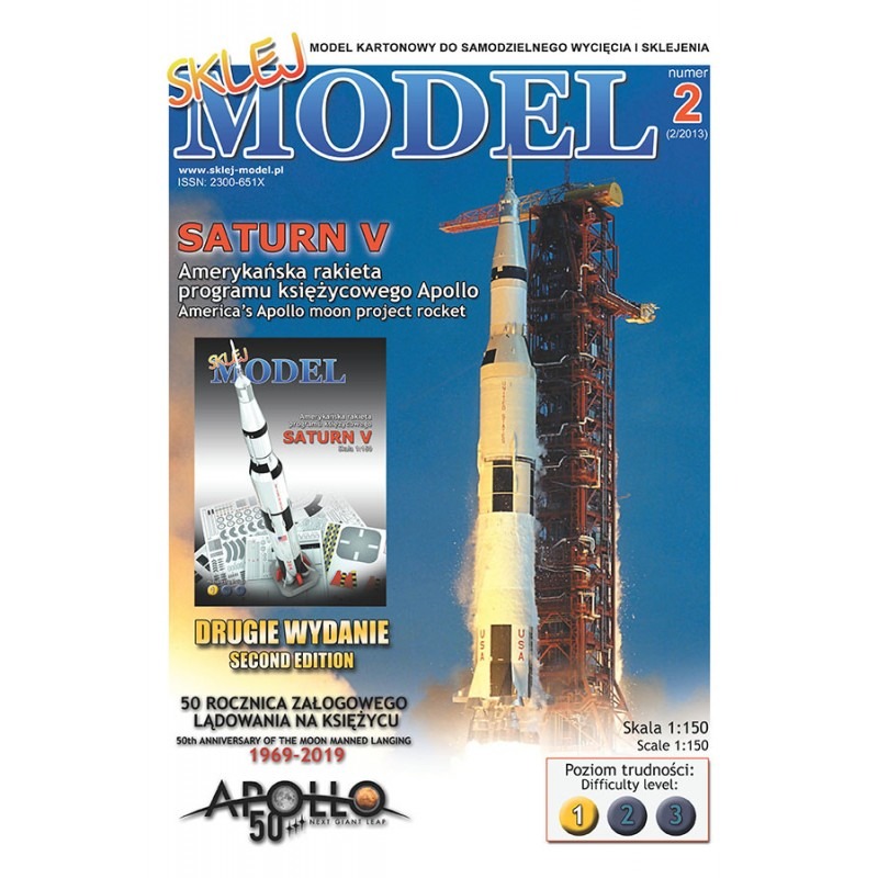 Papierový model - Raketa Saturn V