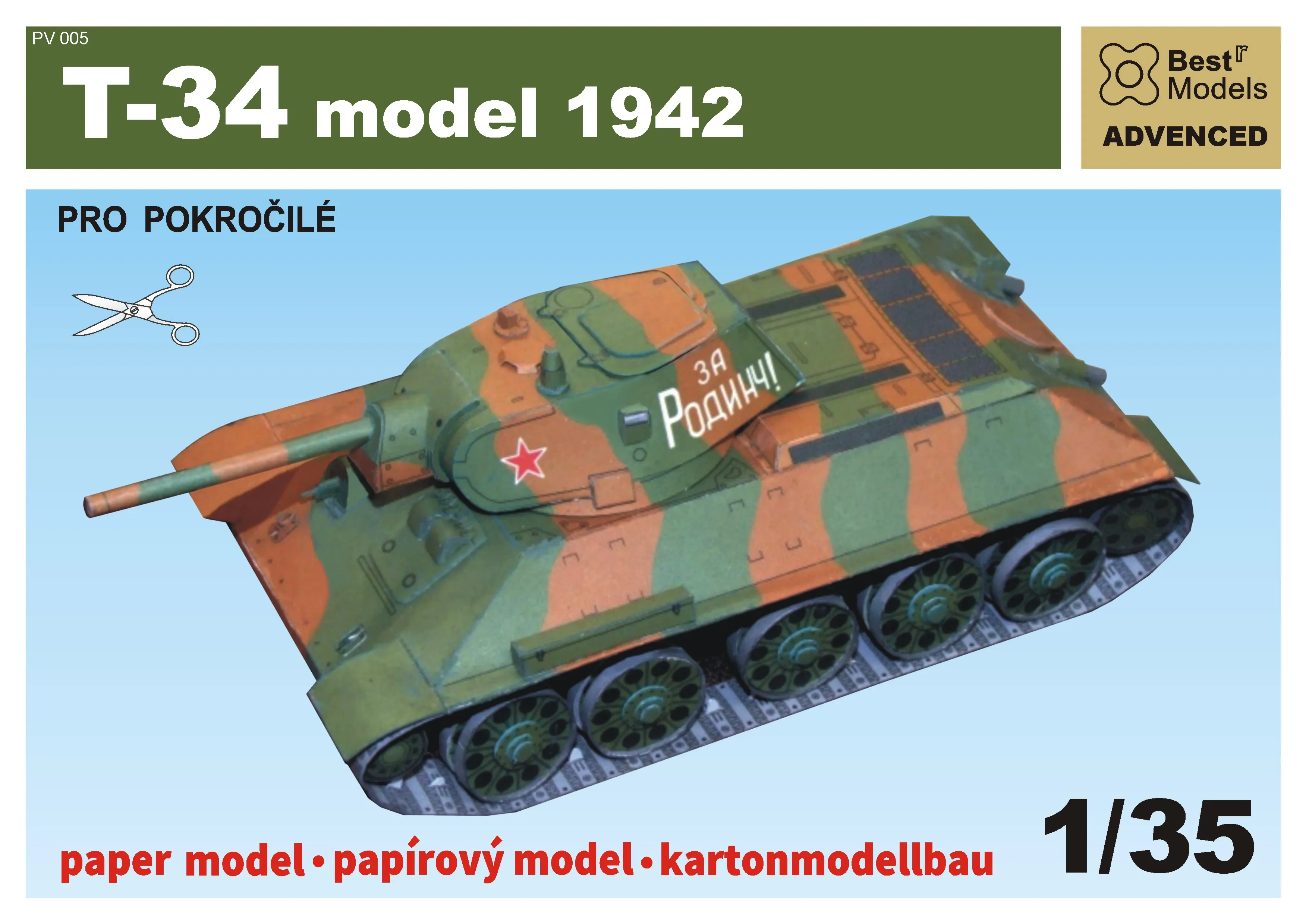 Papierový model - T34/76 model 1942