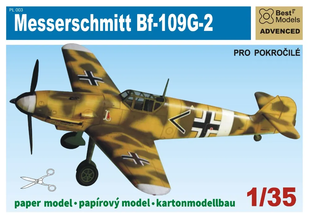 Papierový model - Messerschmitt Bf-109G-2