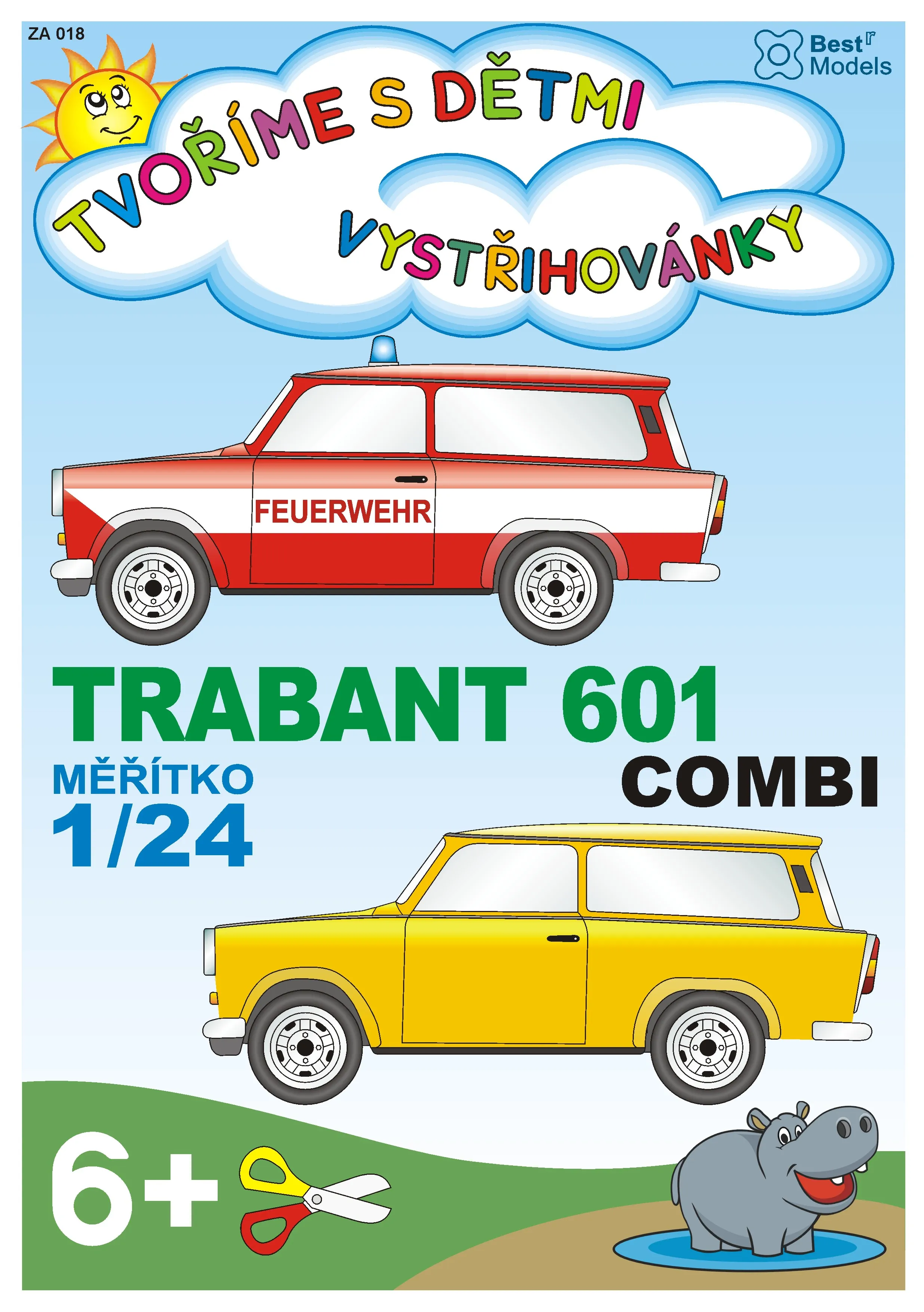 Papierový model - Trabant 601 Combi