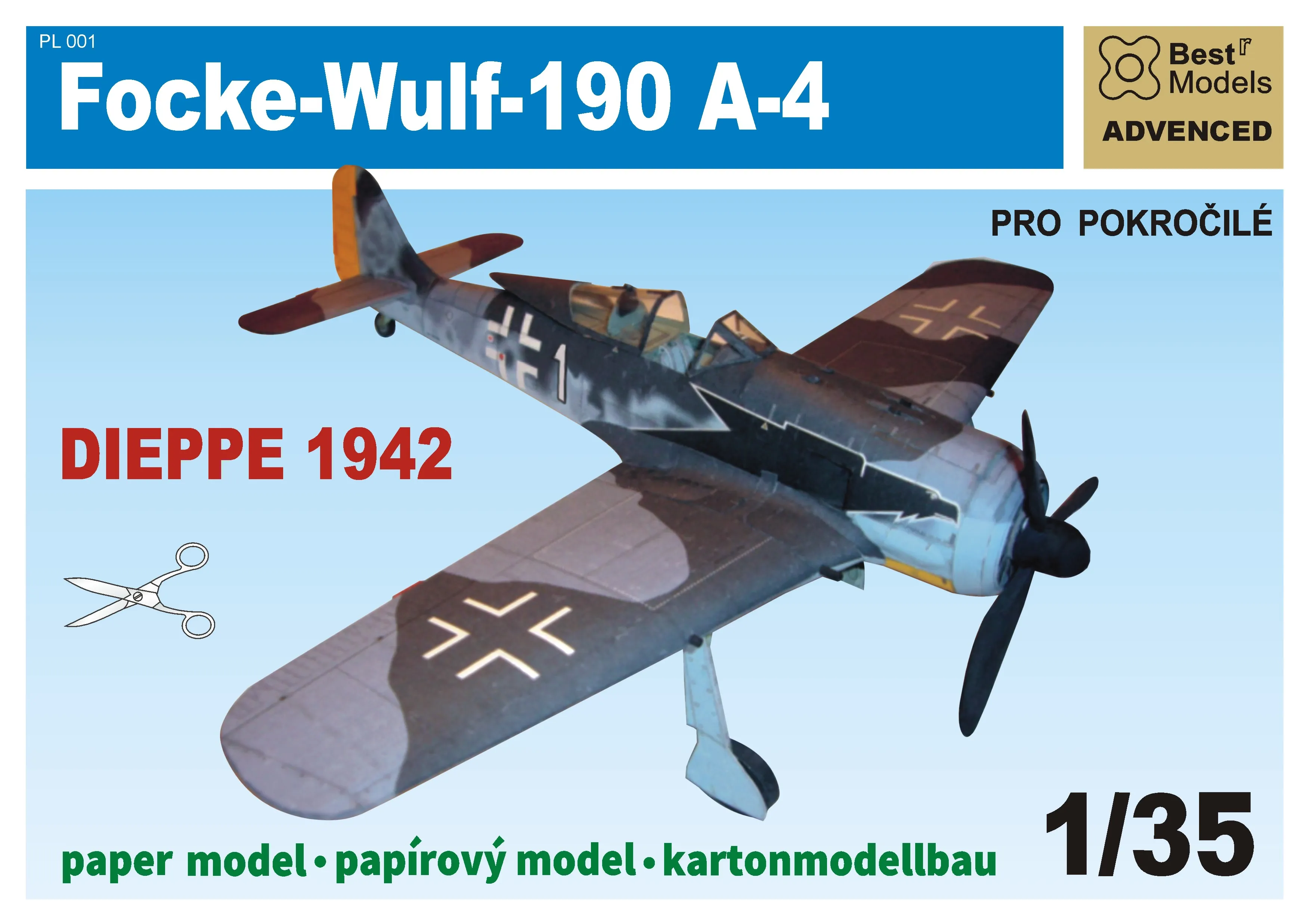 Papierový model - Focke-Wulf-190 A-4