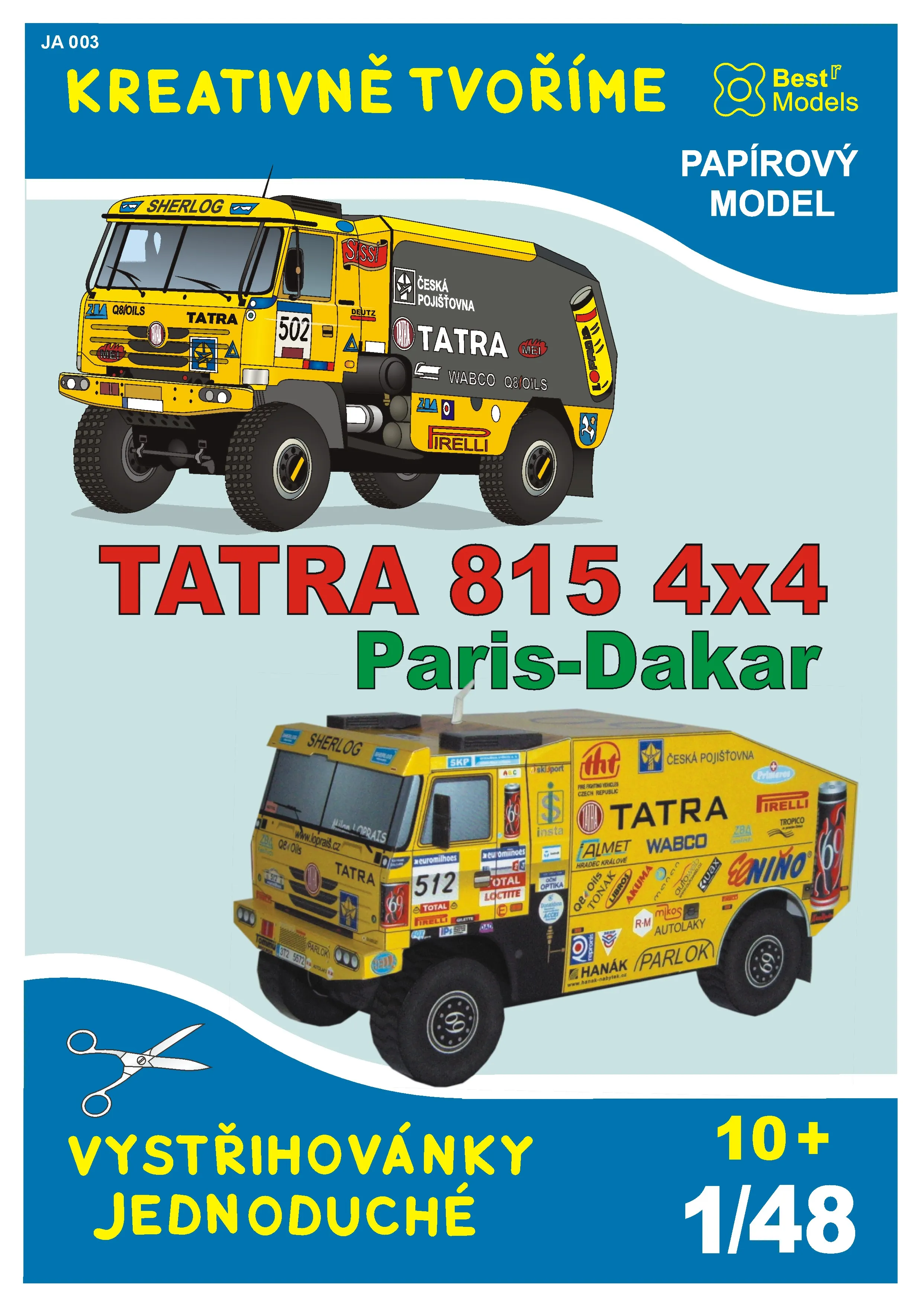 Papierový model - Tatra 815 4x4 Paris-Dakar