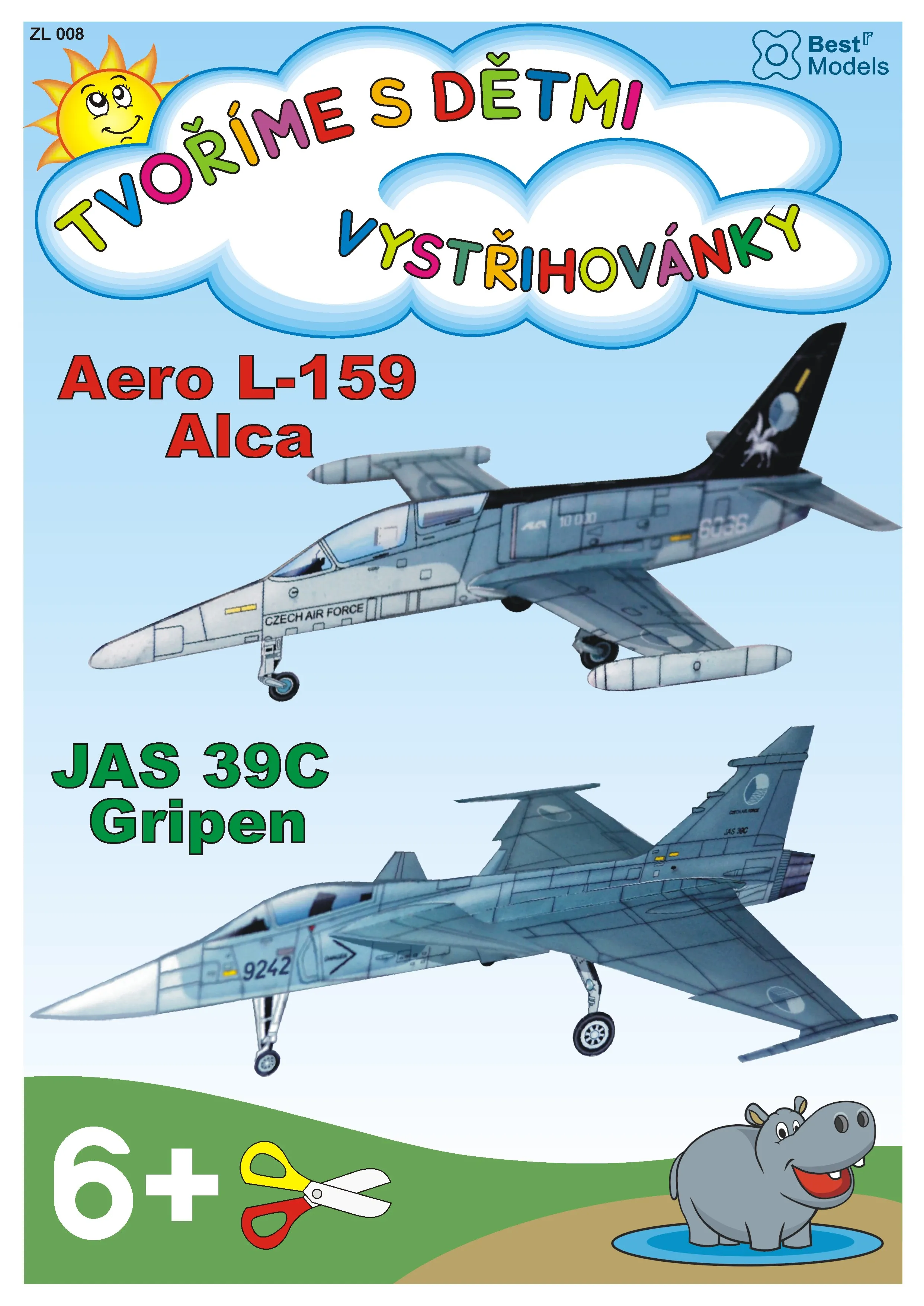 Papierový model - Aero L-159 Alca / JAS 39C Gripen