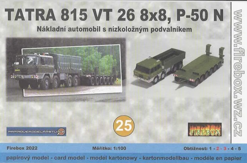 Papierový model - Tatra 815 VT 26 8x8, P-50N - AČR