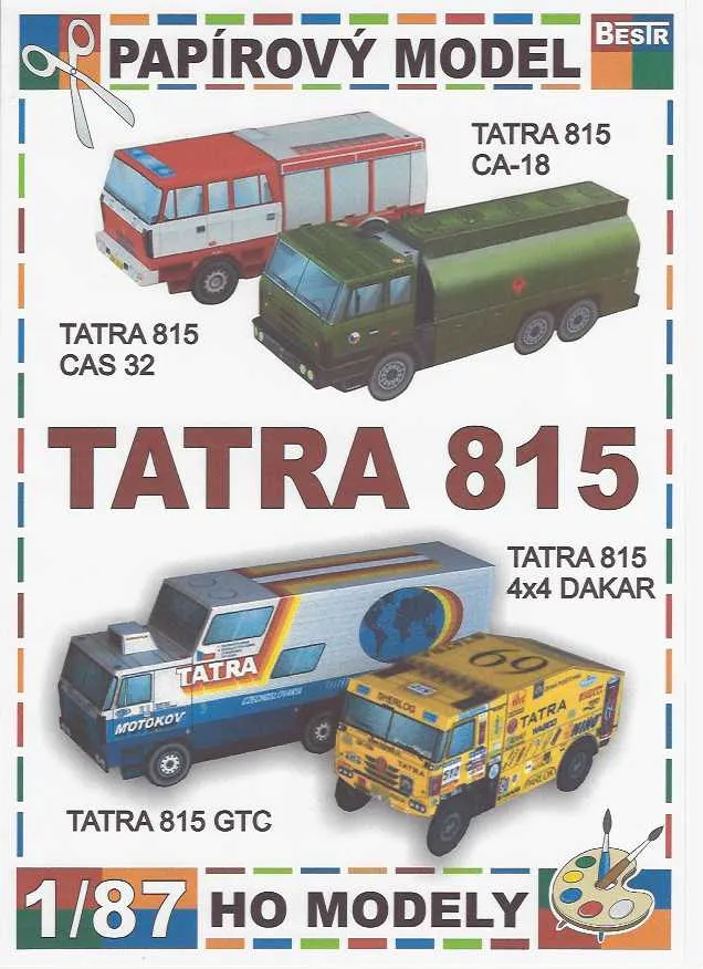 Papierový model - Tatra 815 4x