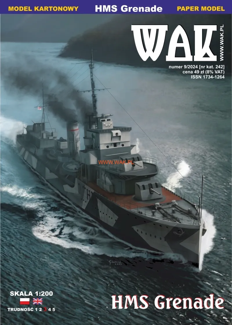 Papierový model - HMS Grenade