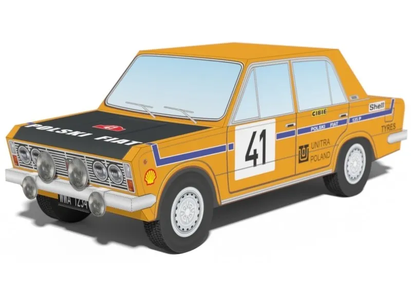 Papierový model - Fiat 125p Monte Carlo