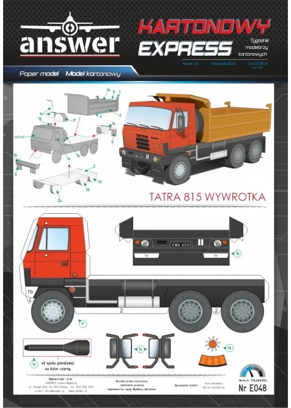 Papierový model - Tatra 815 S1