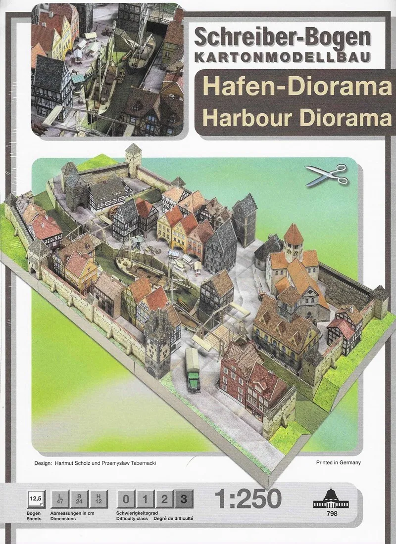 Papierový model Dioráma - Prístavná štvrť