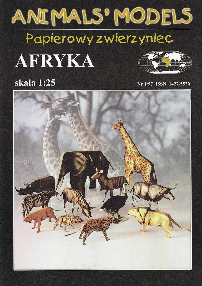 Papierový model Animal Models - Afrika