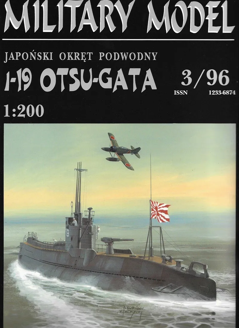 Papierový model Japonská ponorka IJN I-19 Otsu Gata