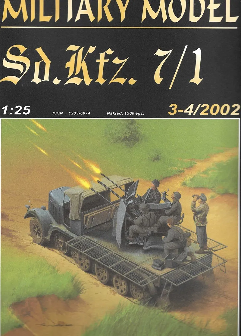 Papierový model Samohybný delostrelecký kanón SdKfz 7/1