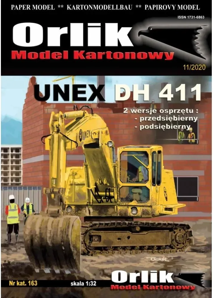 Papierový model - Rýpadlo UNEX DH 411