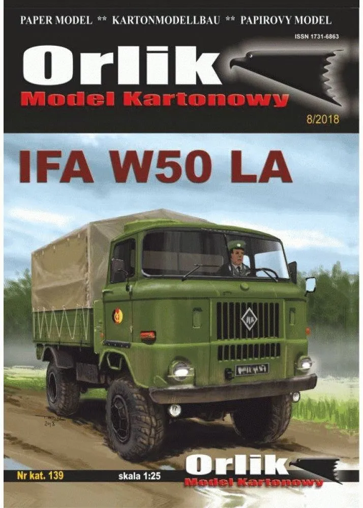 Papierový model - Vojenský valník IFA W50 LA