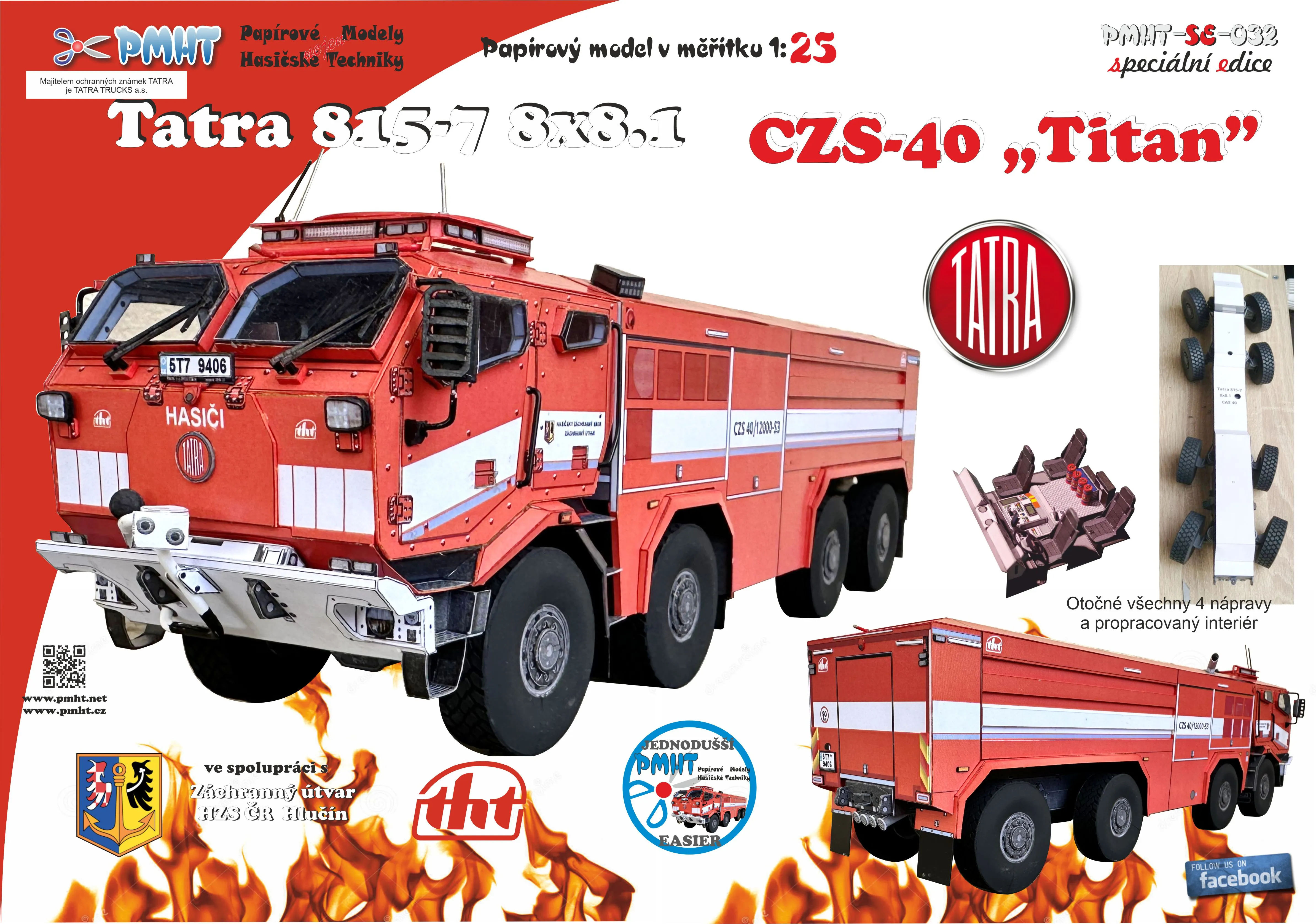 Papierový model - TATRA 815-7 8x8.1 CZS-40 Titan 1:25