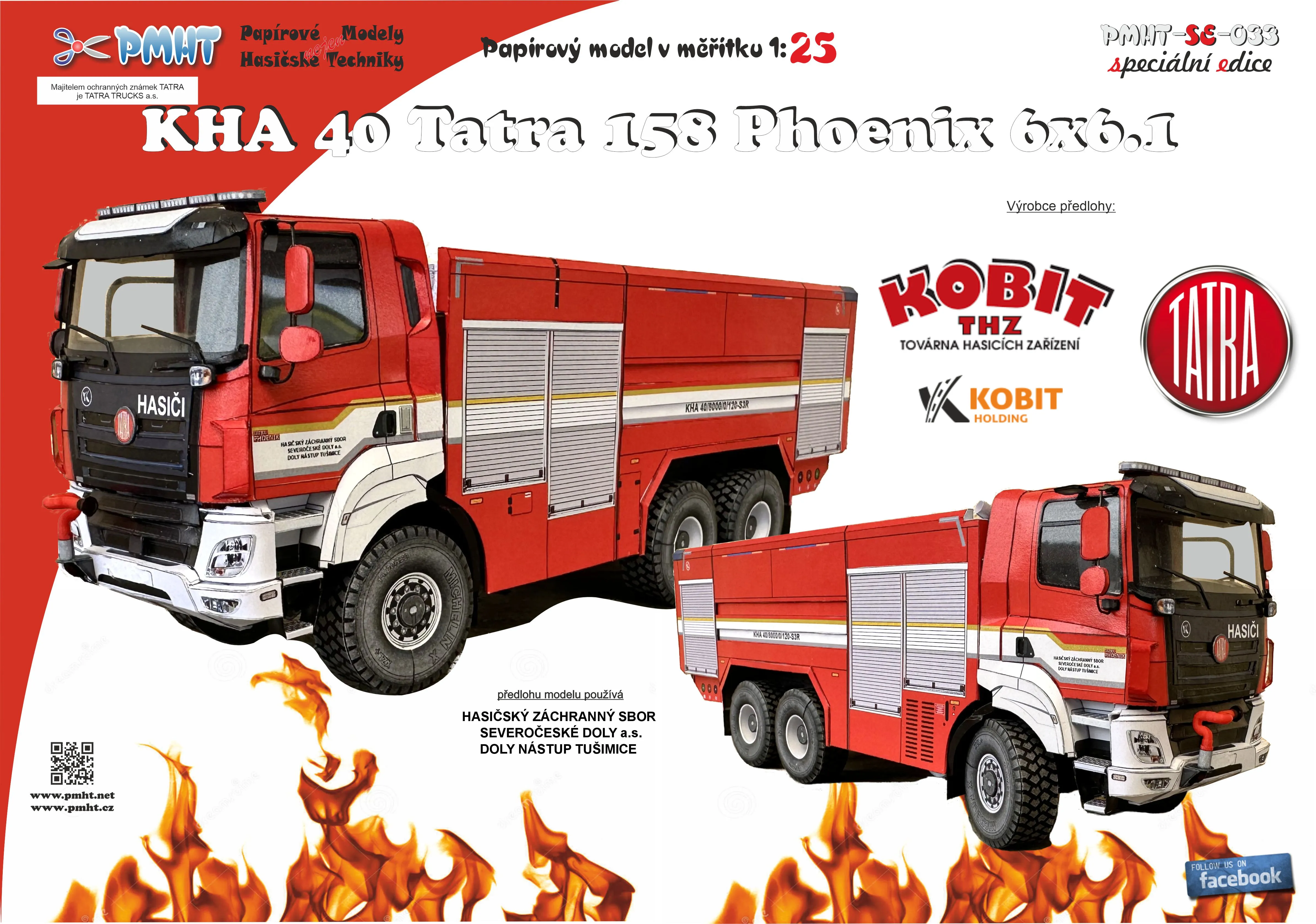Papierový model - TATRA 158 6x6.1 KHA 40 Phoenix 1:25