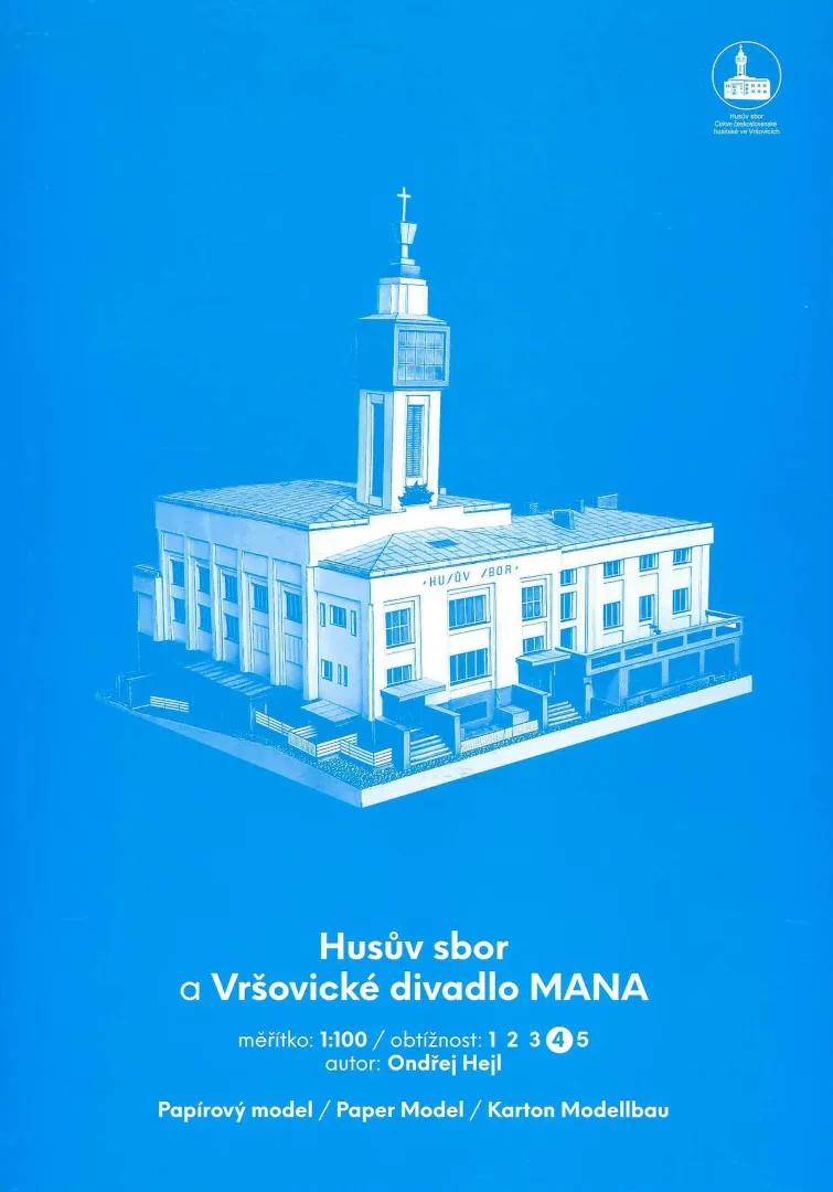 Papierový model - Husúv sbor a Vršovické divadlo MANA