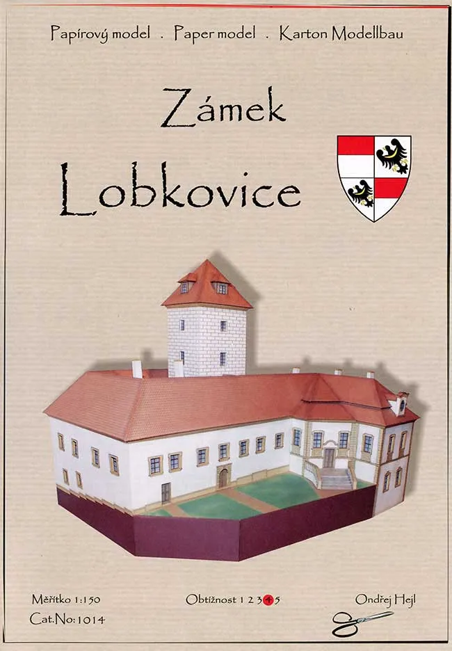 Papierový model - Zámok Lobkovice